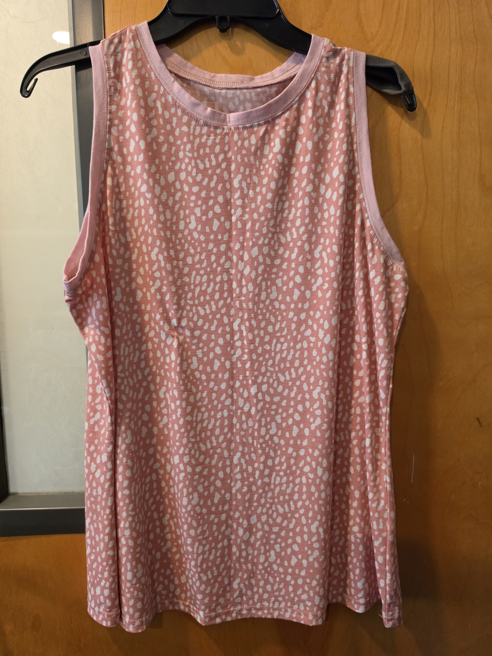 Pink Printed Sleeveless Women’s Tank Top